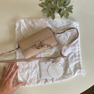 Chloe mini faye wallet on a chain